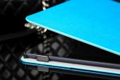 Newest reflect light pu leather case for ipad air